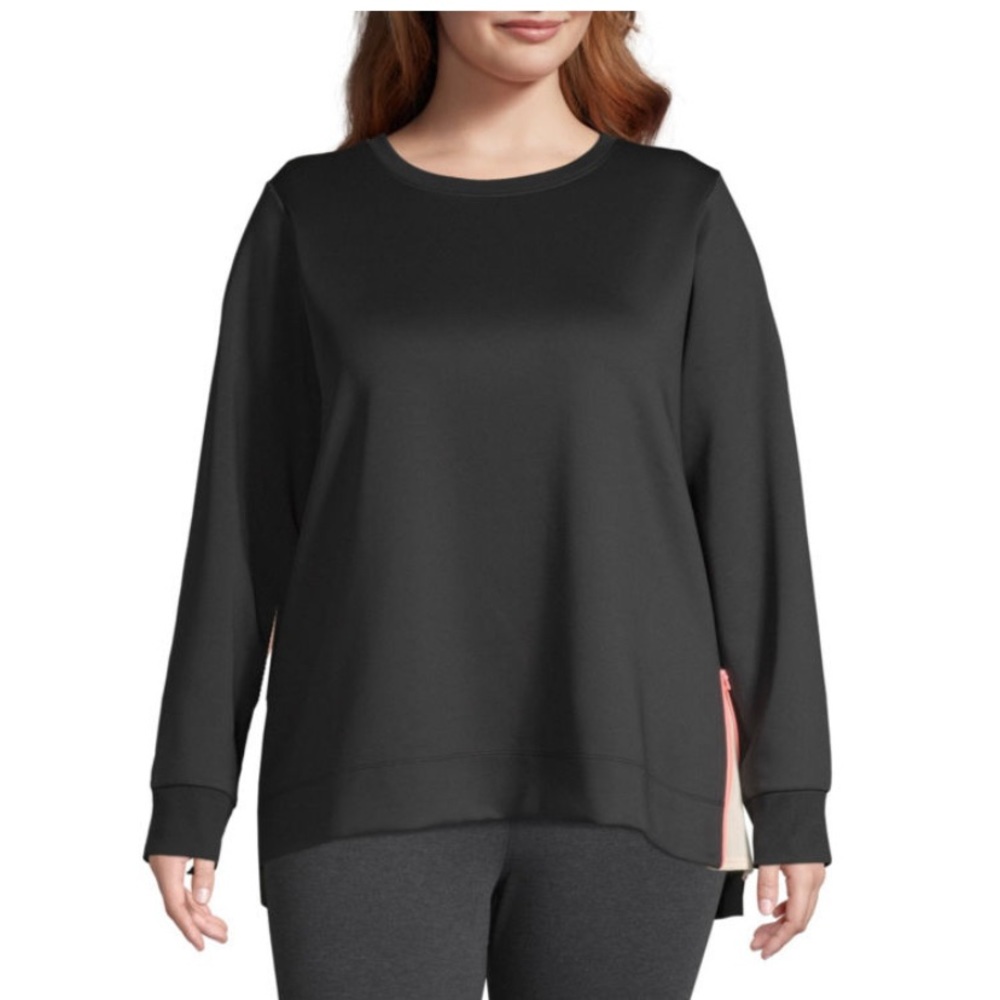 Plus size Sweatshirt with side vent